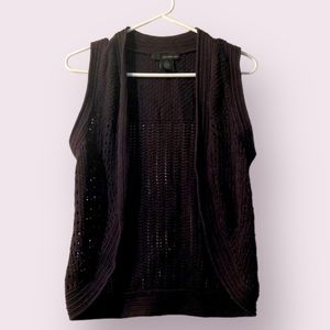 🖤 Calvin Klein crochet sweater vest, L, black